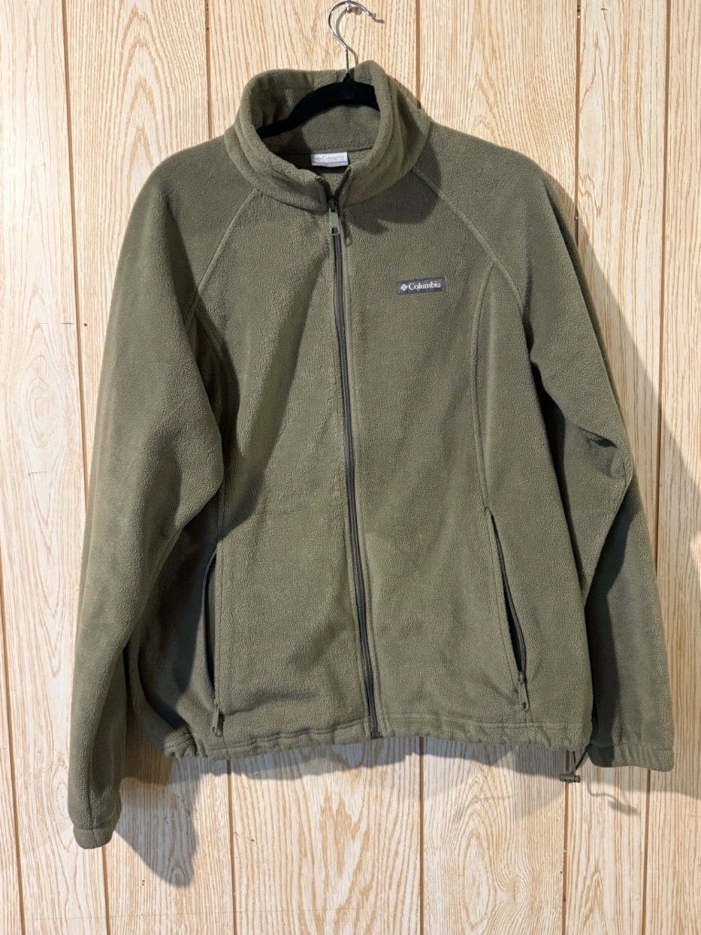 Columbia Olive Green Full-Zip Fleece Jacket